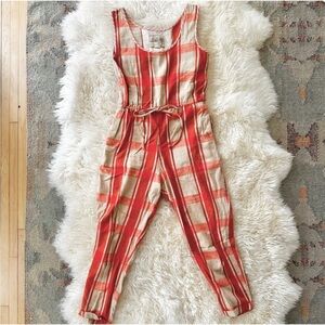 Ace & Jig Plaid Jumpsuit, Size Small